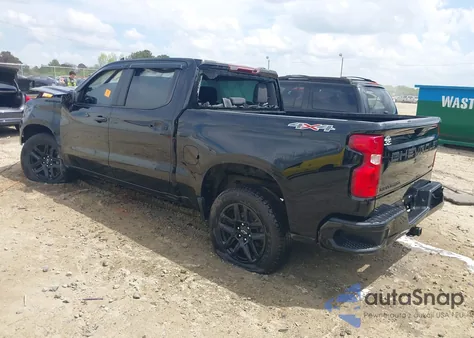 2022 Chevrolet Silverado 1500 4Wd Short Bed Custom из США, поврежденный, VIN 1GCPDBEK1NZ559844